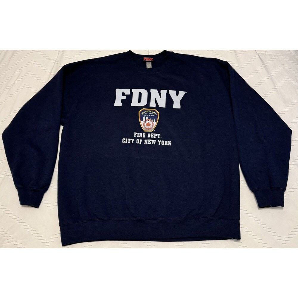 FDNY Official Crewneck Sweatshirt Size XL Fire Department of New York City